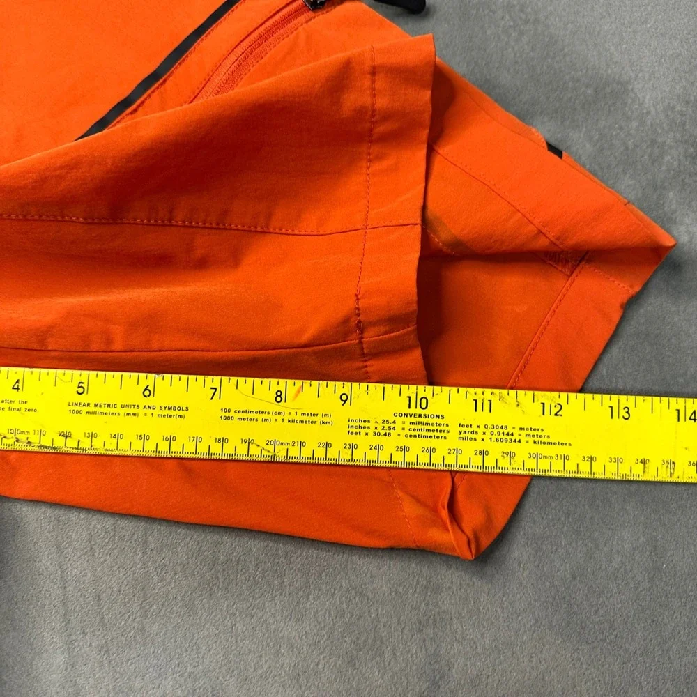 Little Donkey Andy Hiking Pants Mens M Orange Technical Cargo Pockets Excellent